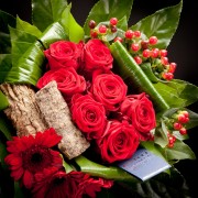 Gemischter Blumenstrauss Prag - rote - Snij Gereed produkt gemengd boeket - Blumen - 02266 - Certi